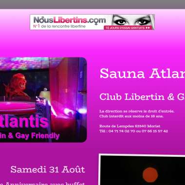 Sauna libertin atlantis