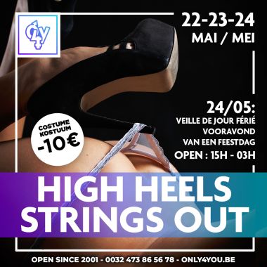 Couple High heels strings out