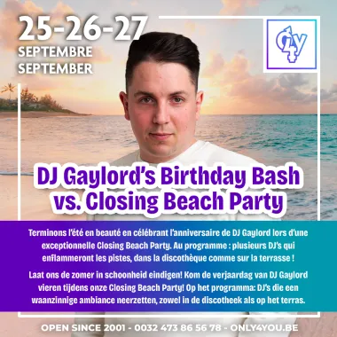 Apm g*ng b*ng et massages & dj gaylord’s birthday bash vs. closing beach party le Vendredi 25 Septembre 26 - 2875