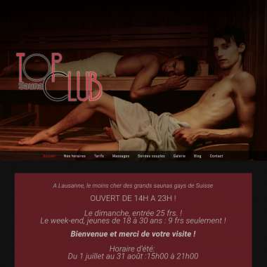 Sauna libertin Topclub