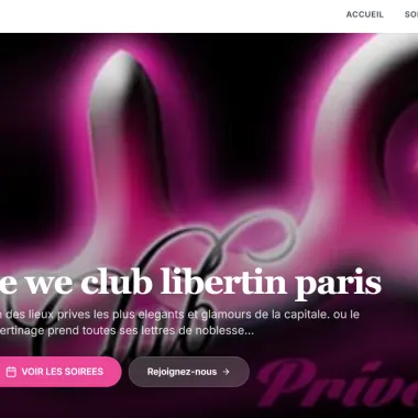 Club échangiste Le WE Private Club