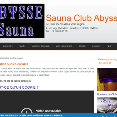 Sauna libertin abysse sauna club