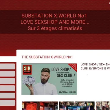 Sexshop substation x-world no 1 on 3 levels climatised