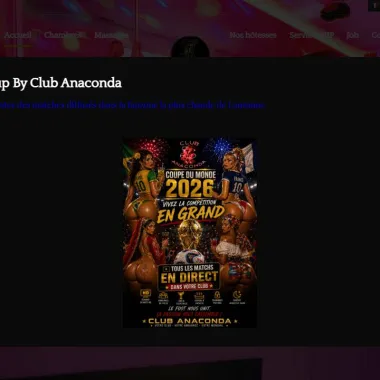 Club échangiste club anaconda